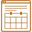 Graphic image representing course schedules and registration