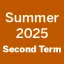 Summer 2025 Second Term