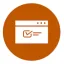 Icon representing online registration