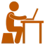 Man using laptop