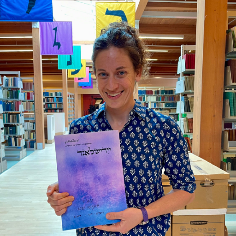 Photo of Adrien Smith at the Yiddish Book Center